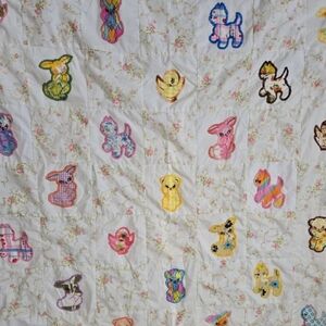 Baby Quilt Duvet Cover Vintage Handmade Blanket